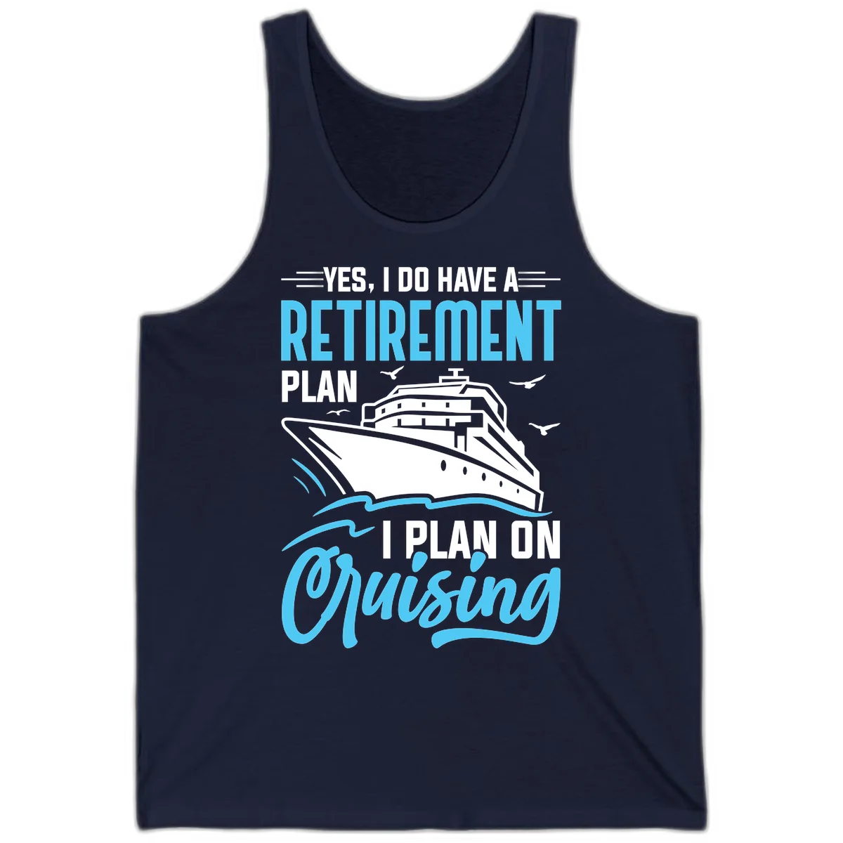 Retirement Plan: Cruising Tank Top in Navy
