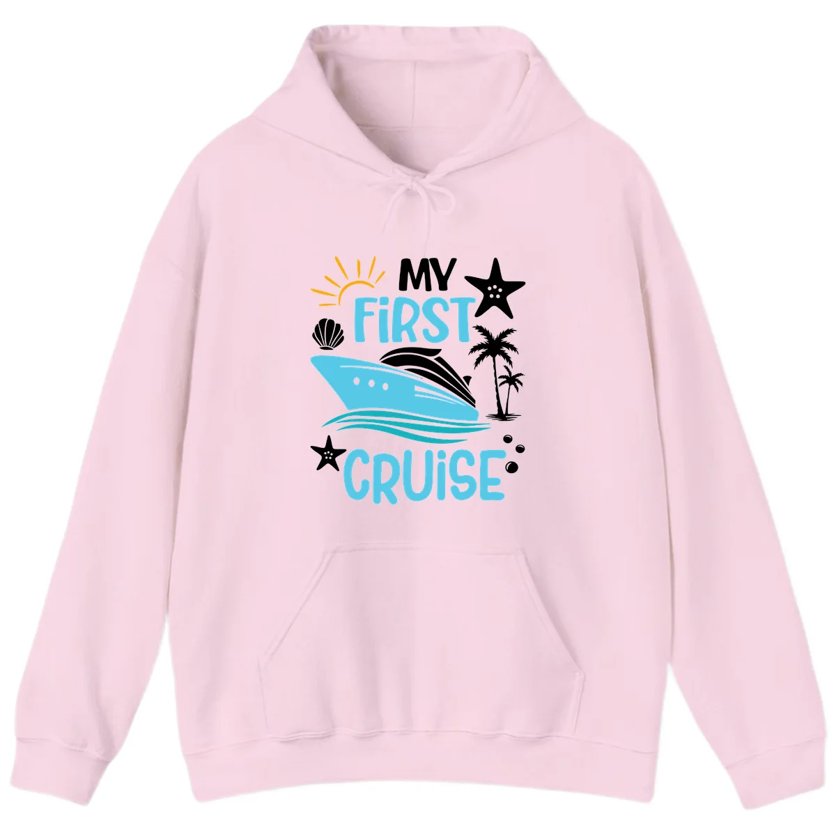 My First Cruise Hoodie in Light Pink