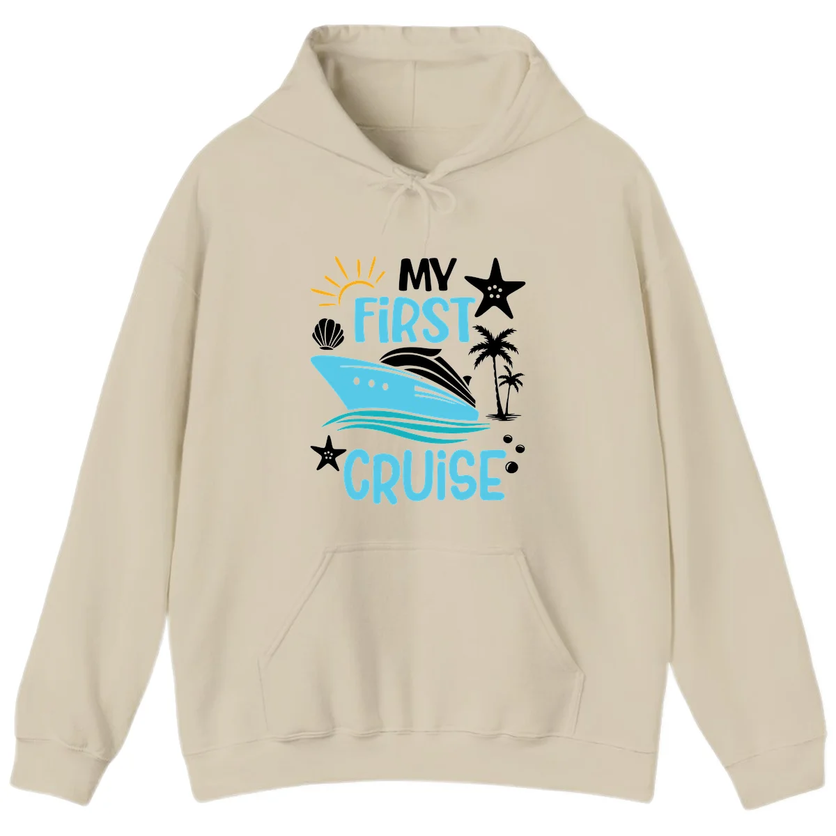 My First Cruise Hoodie in Sand