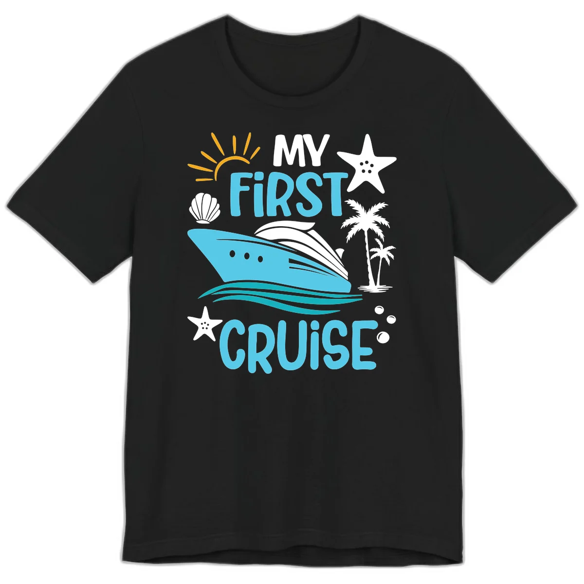 My First Cruise Premium T-Shirt in Black