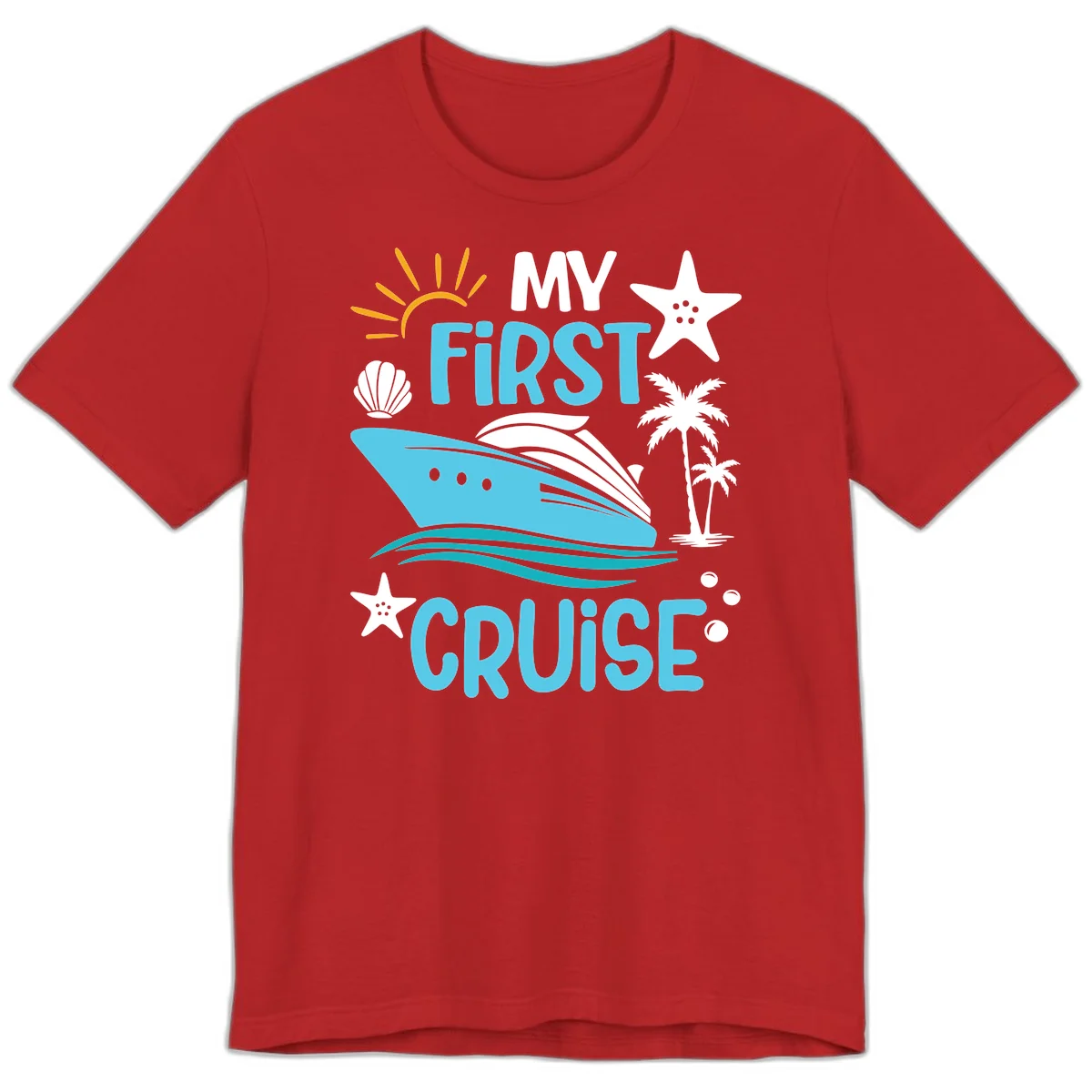 My First Cruise Premium T-Shirt in Red