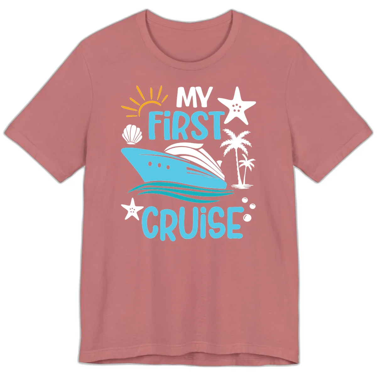 My First Cruise Premium T-Shirt in Mauve
