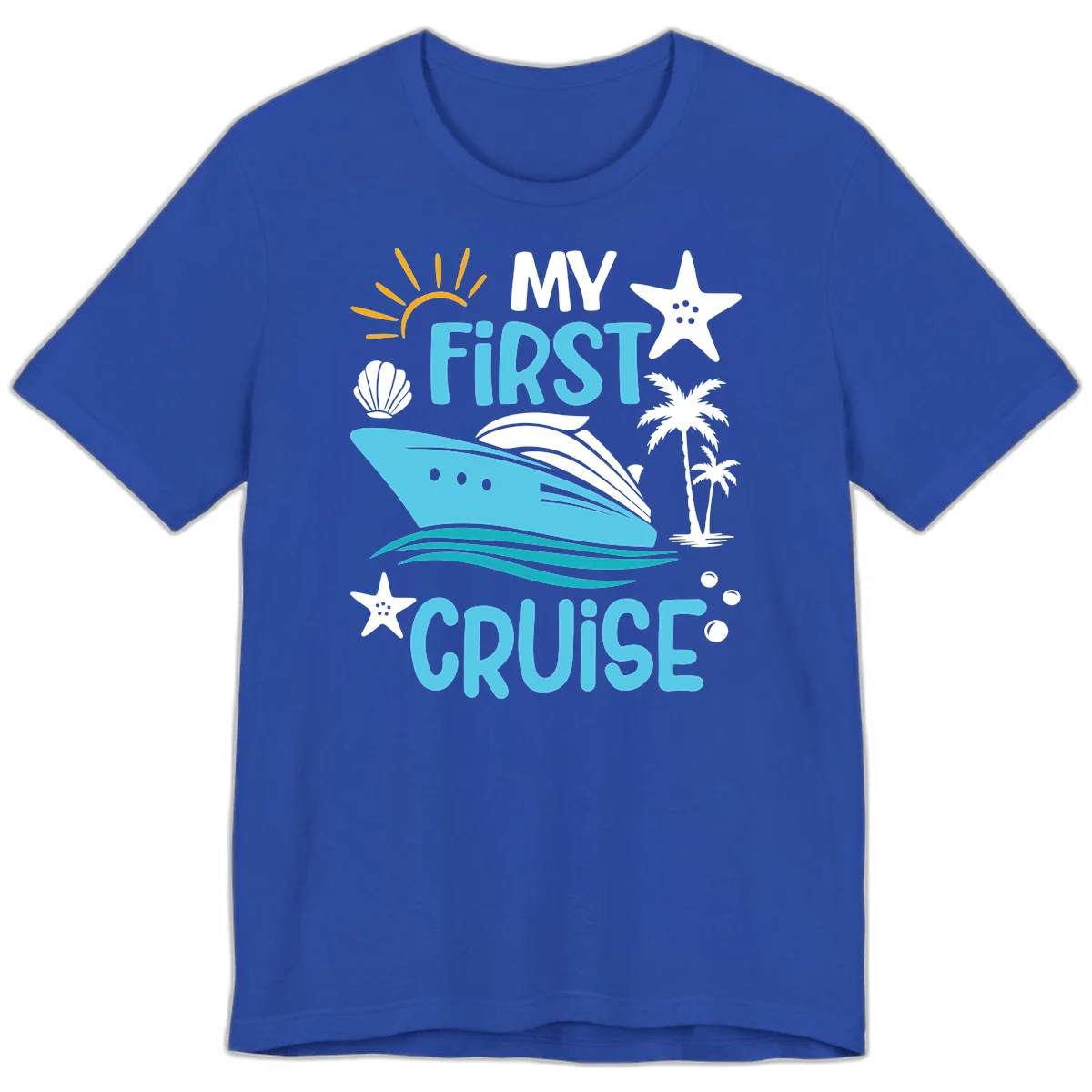 My First Cruise Premium T-Shirt in True Royal