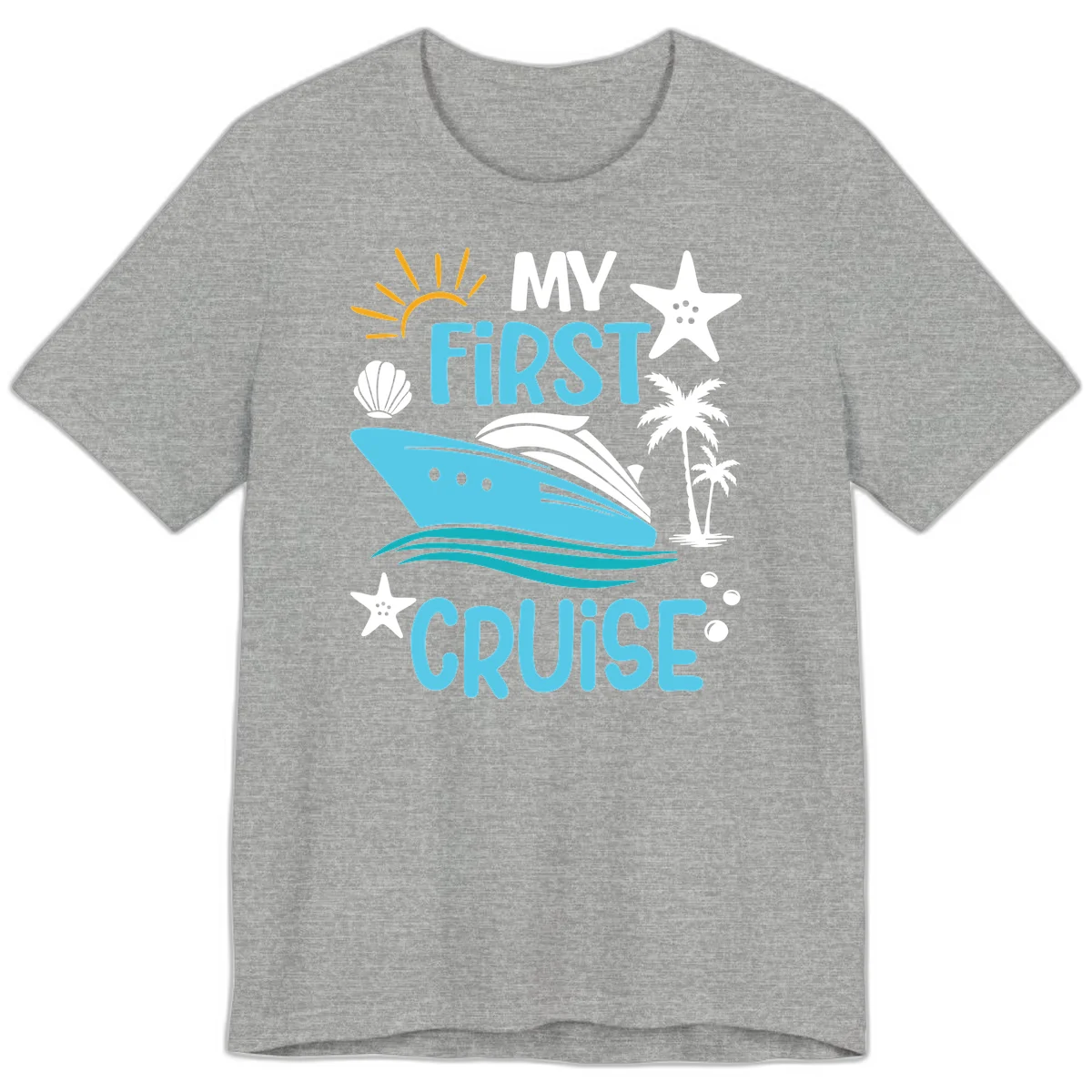My First Cruise Premium T-Shirt in Athletic Heather