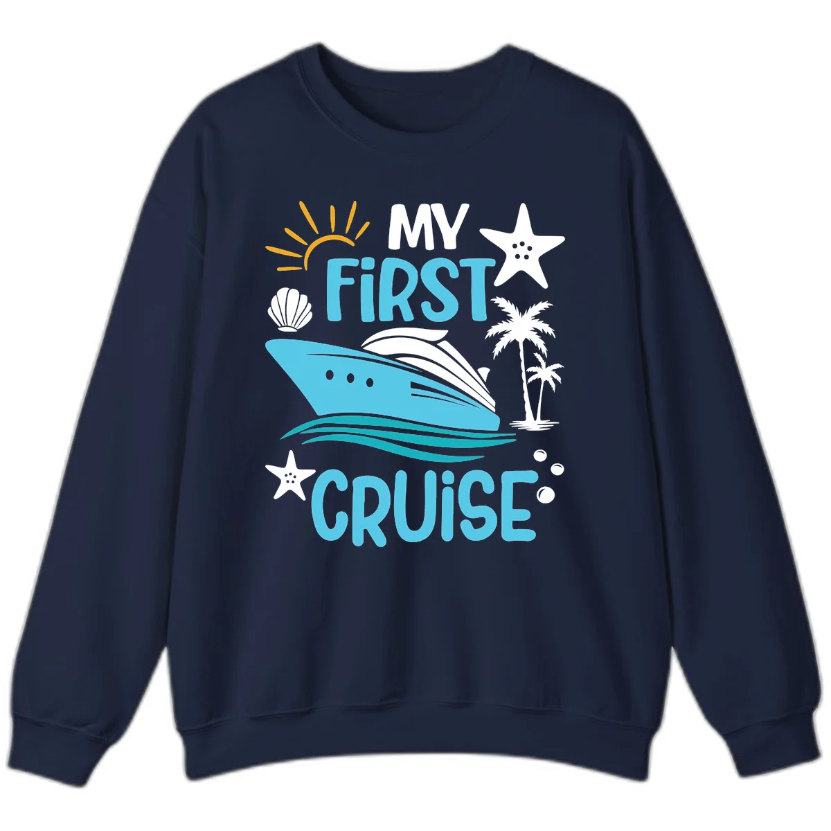My First Cruise Sweatshirt in Navy