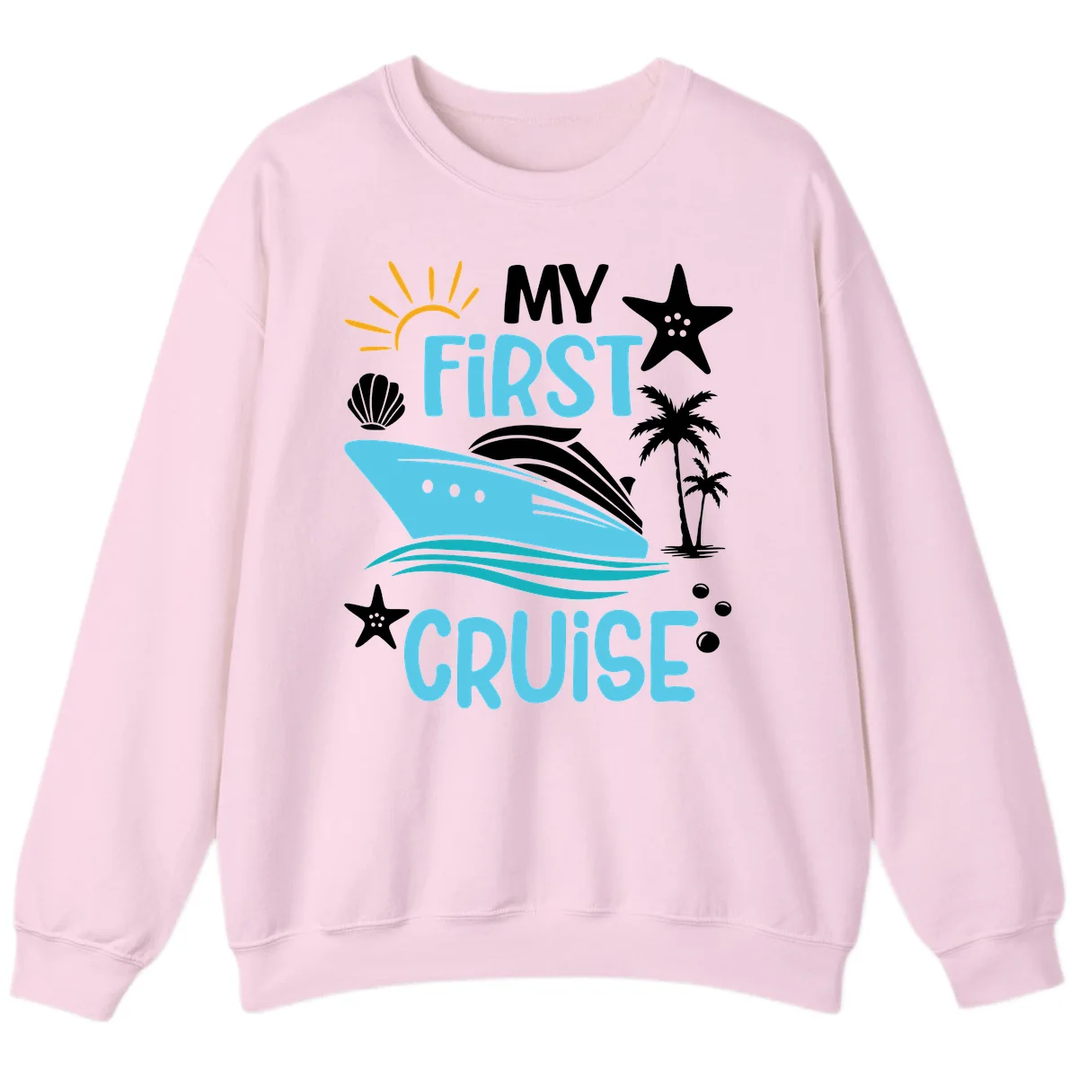 My First Cruise Sweatshirt in Light Pink