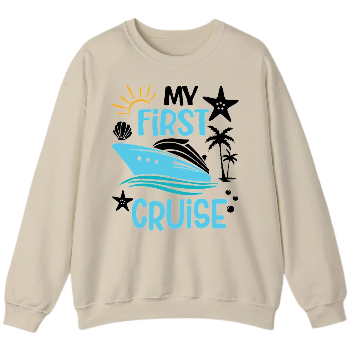 My First Cruise Sweatshirt in Sand