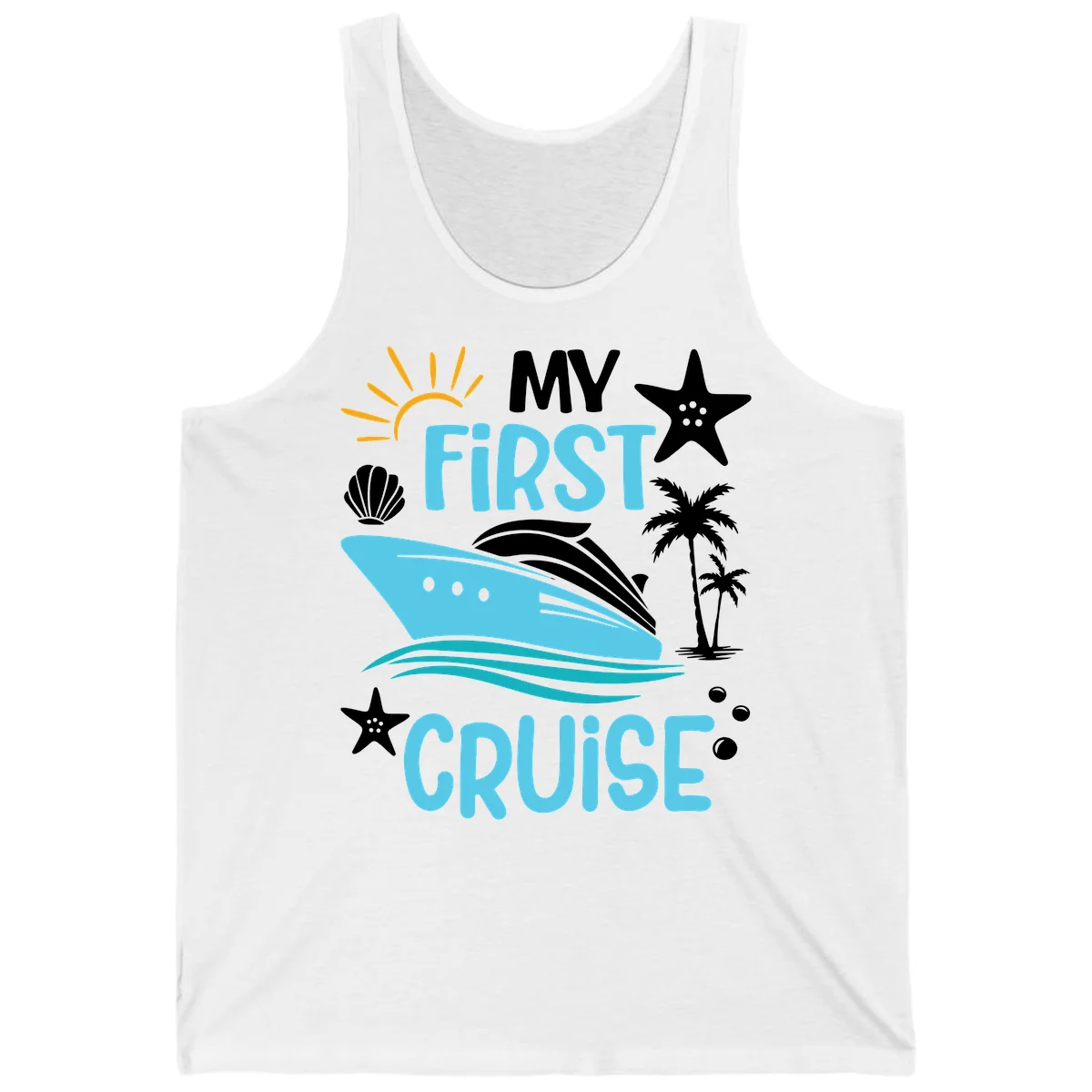 My First Cruise Tank Top in White
