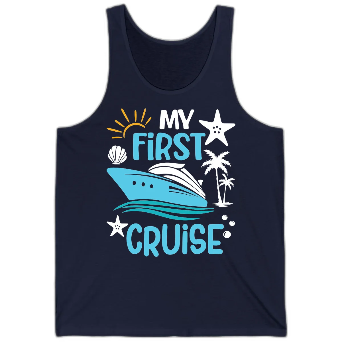 My First Cruise Tank Top in Navy