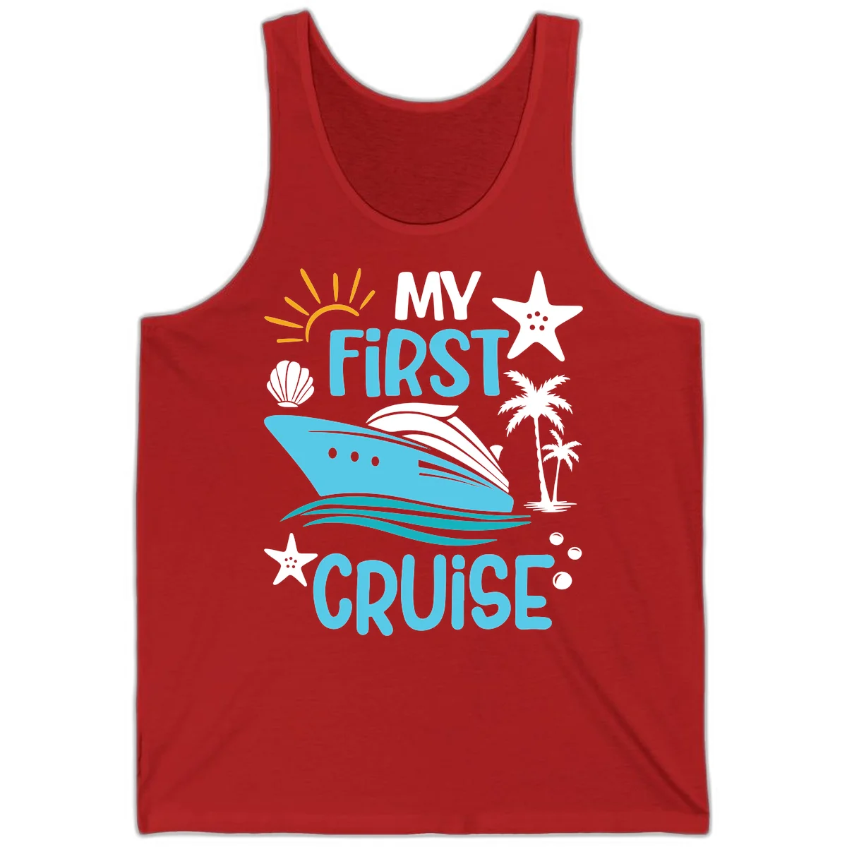 My First Cruise Tank Top in Red