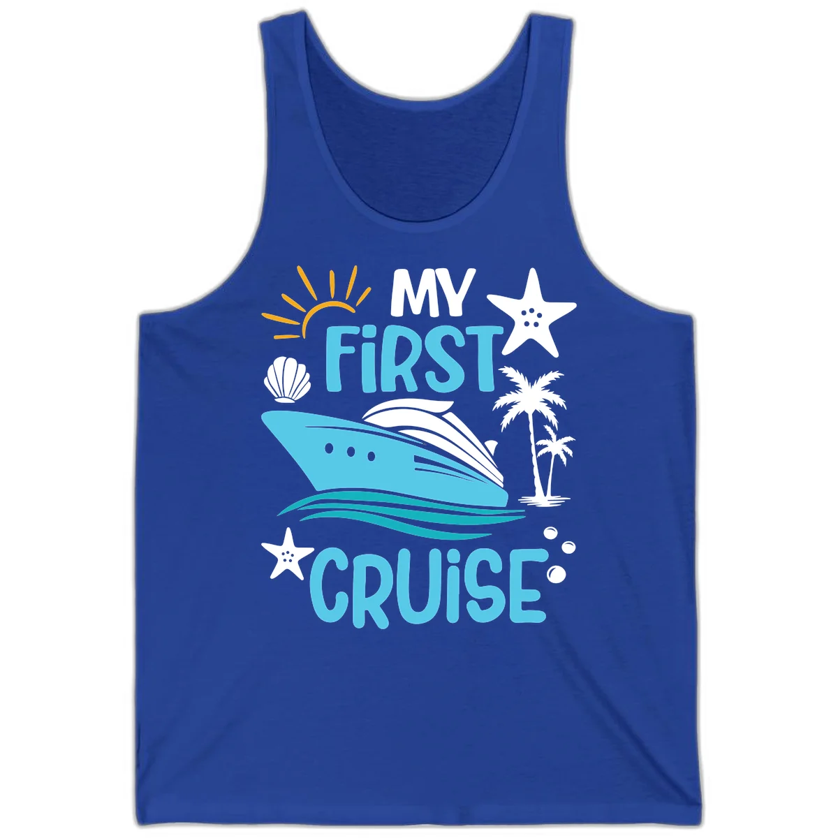 My First Cruise Tank Top in True Royal