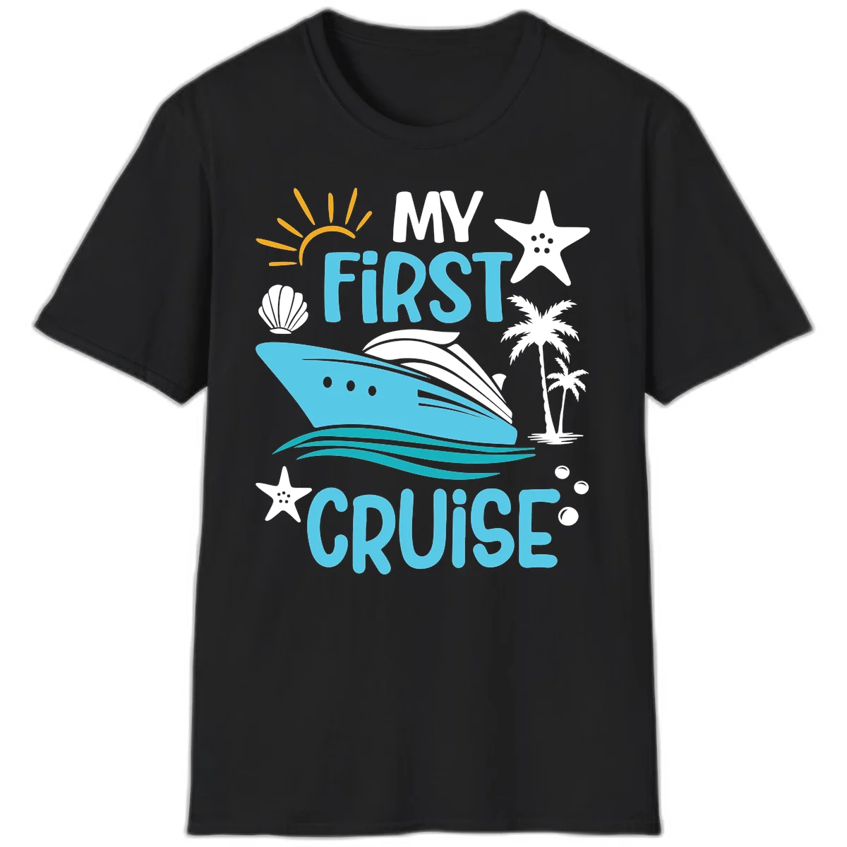 My First Cruise T-Shirt in Black
