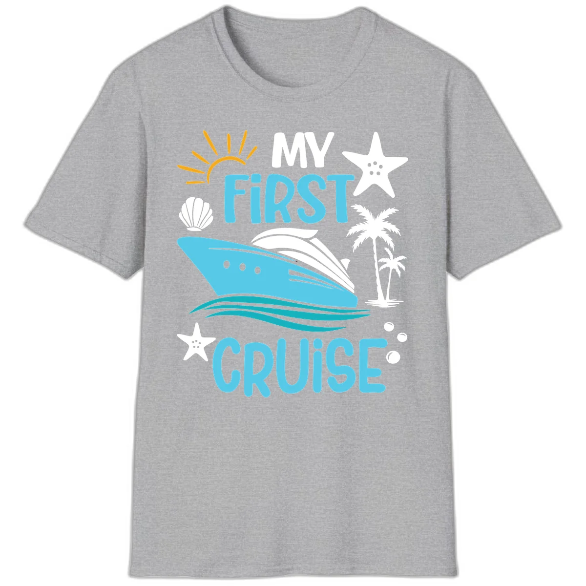 My First Cruise T-Shirt in Sport Grey