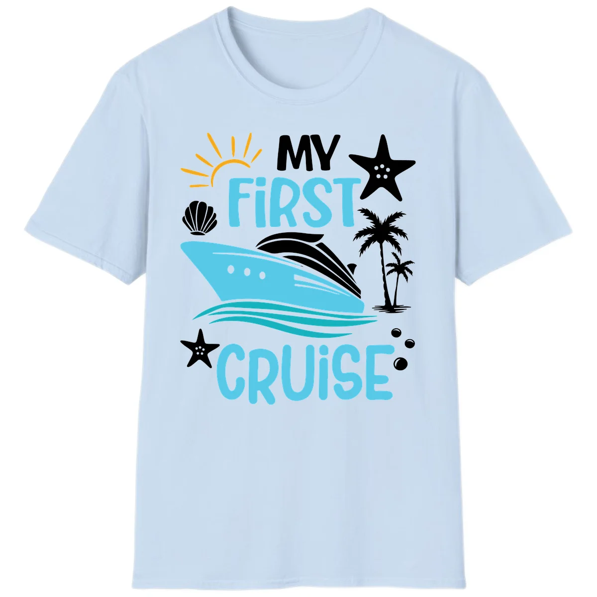 My First Cruise T-Shirt in Light Blue