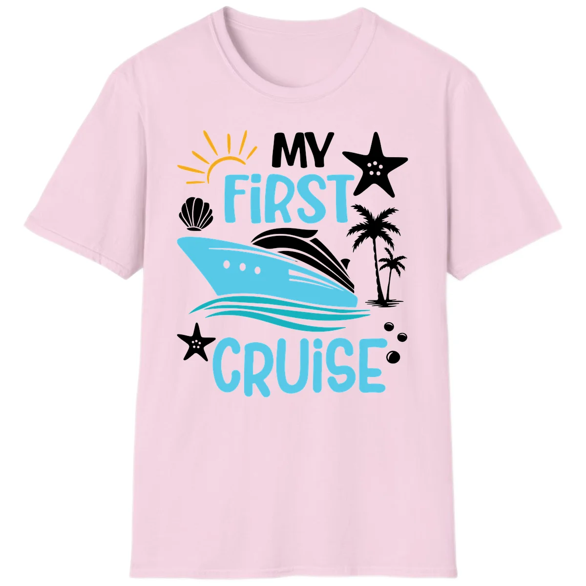 My First Cruise T-Shirt in Light Pink