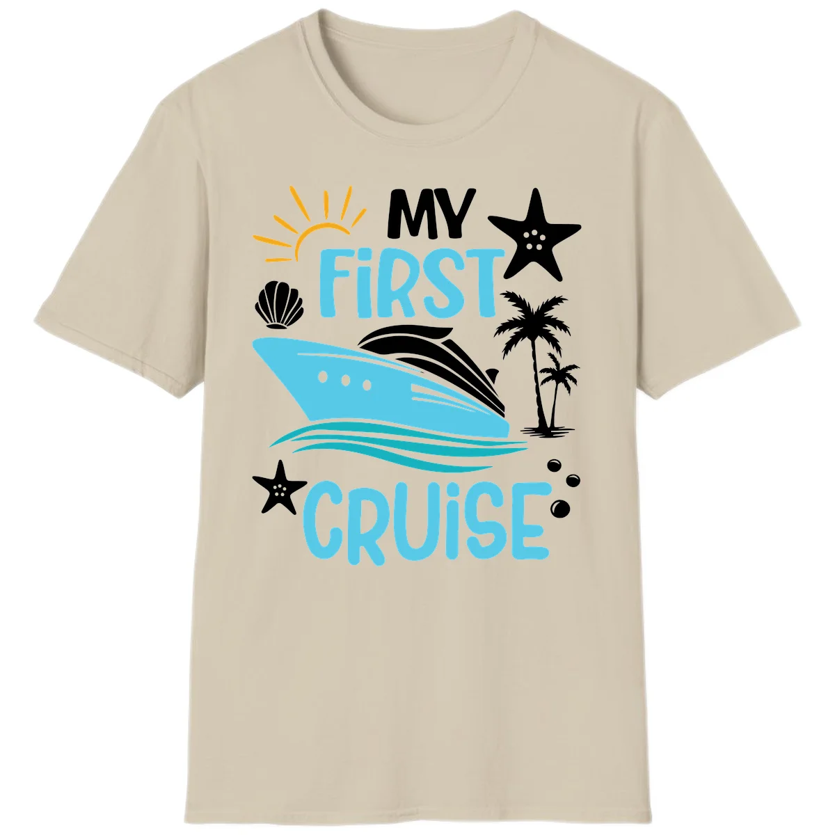 My First Cruise T-Shirt in Sand
