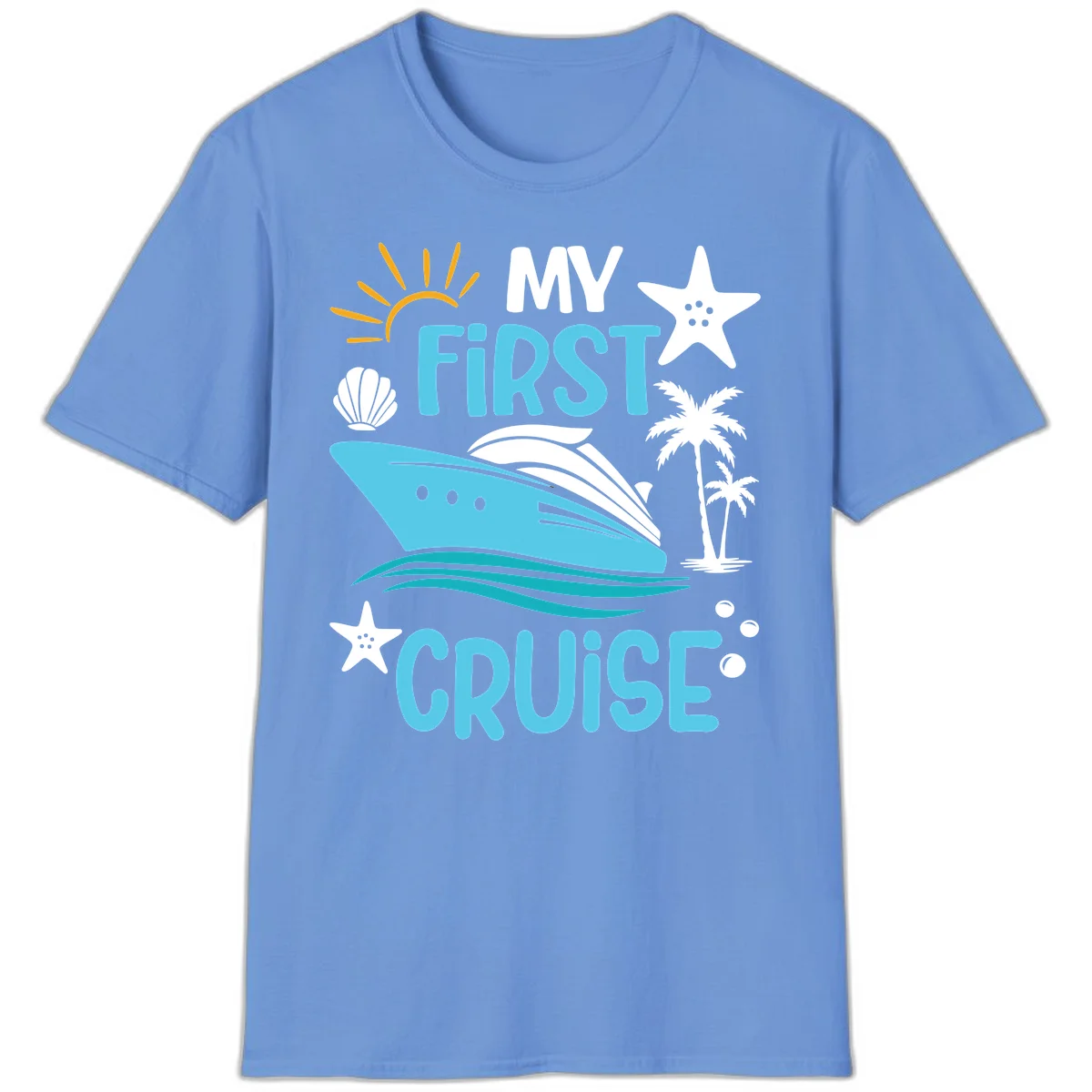 My First Cruise T-Shirt in Carolina Blue