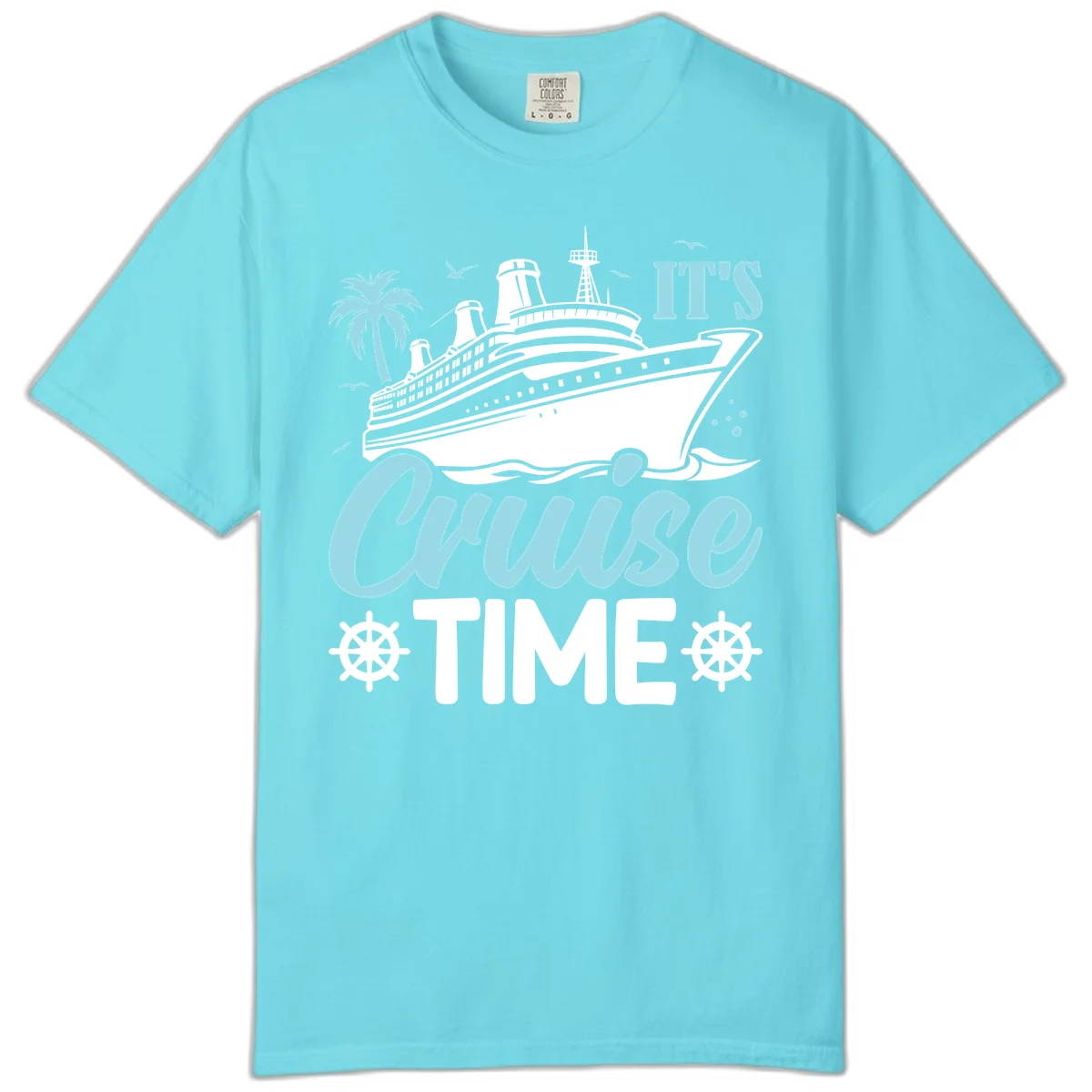 It's Cruise Time Comfort Color in Lagoon Blue