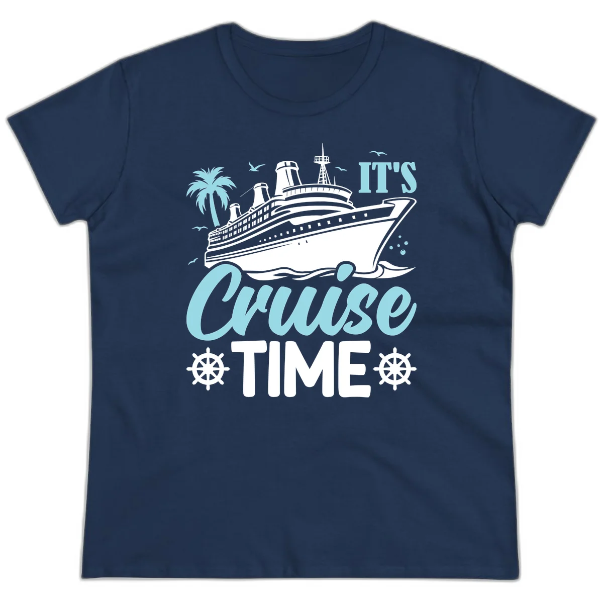 It's Cruise Time Ladies Tee in Navy