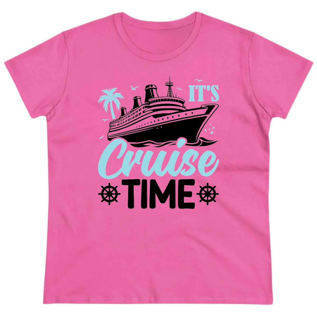 It's Cruise Time Ladies Tee in Azalea