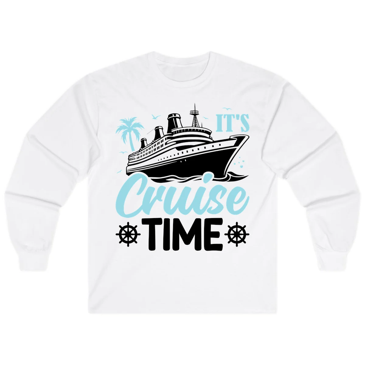 It's Cruise Time Long Sleeve in White