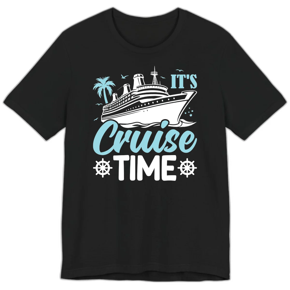 It's Cruise Time Premium T-Shirt in Black