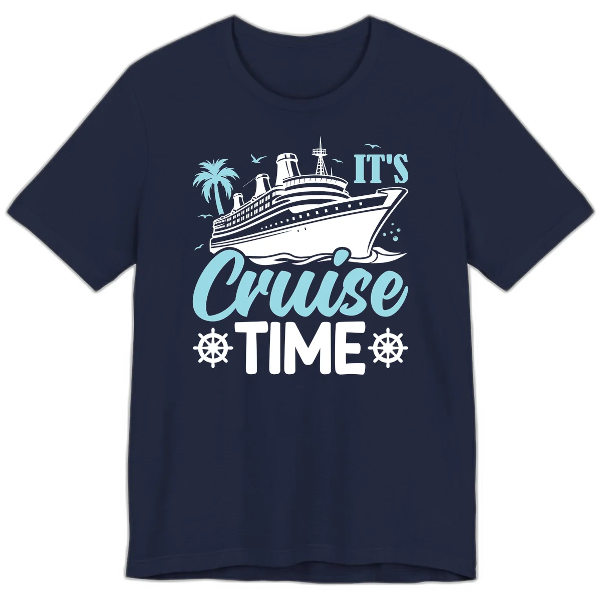 It's Cruise Time Premium T-Shirt in Navy