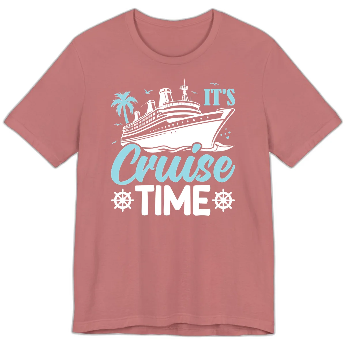 It's Cruise Time Premium T-Shirt in Mauve