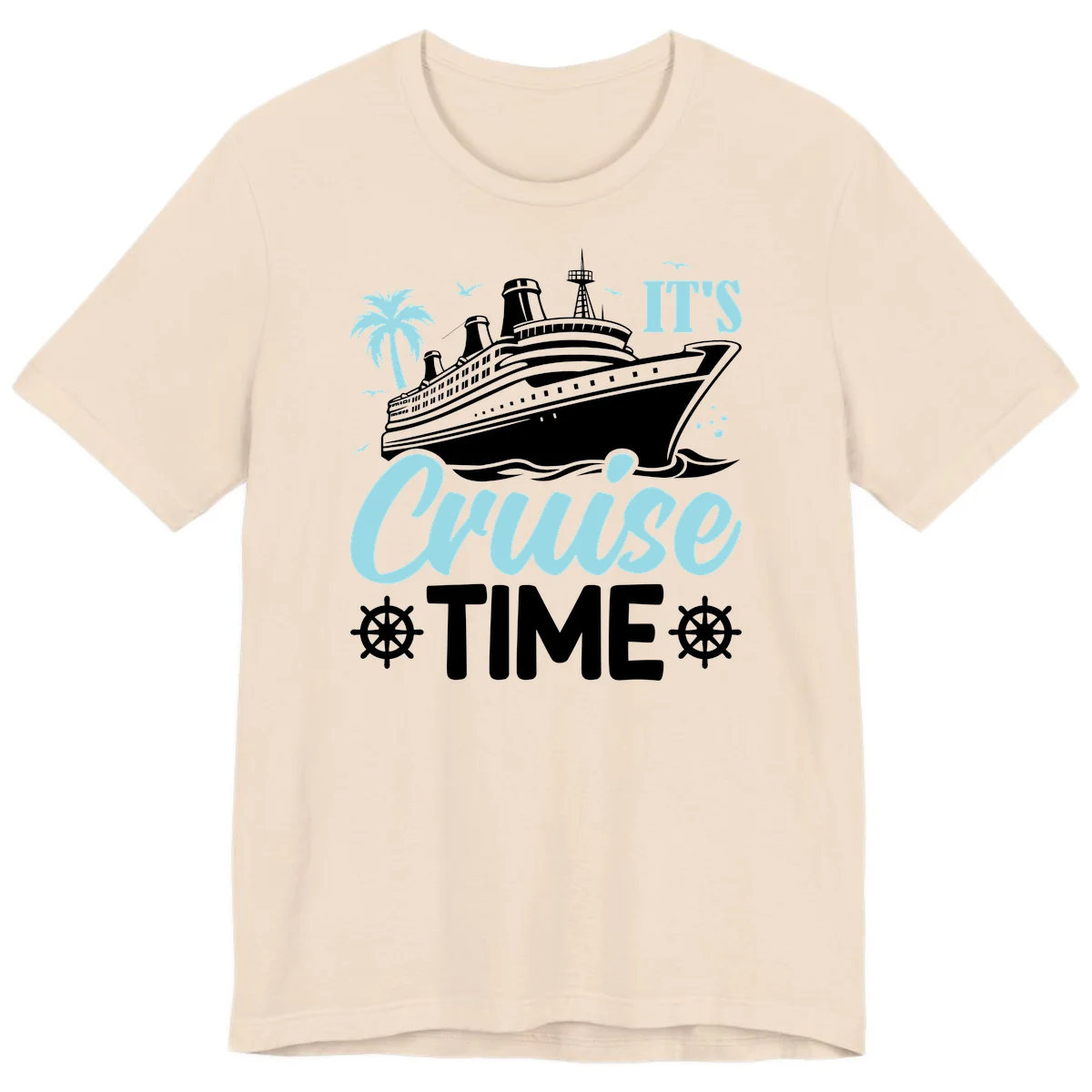 It's Cruise Time Premium T-Shirt in Soft Cream