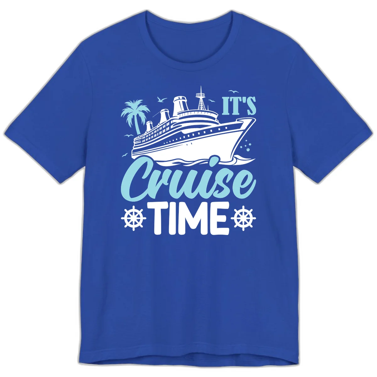 It's Cruise Time Premium T-Shirt in True Royal
