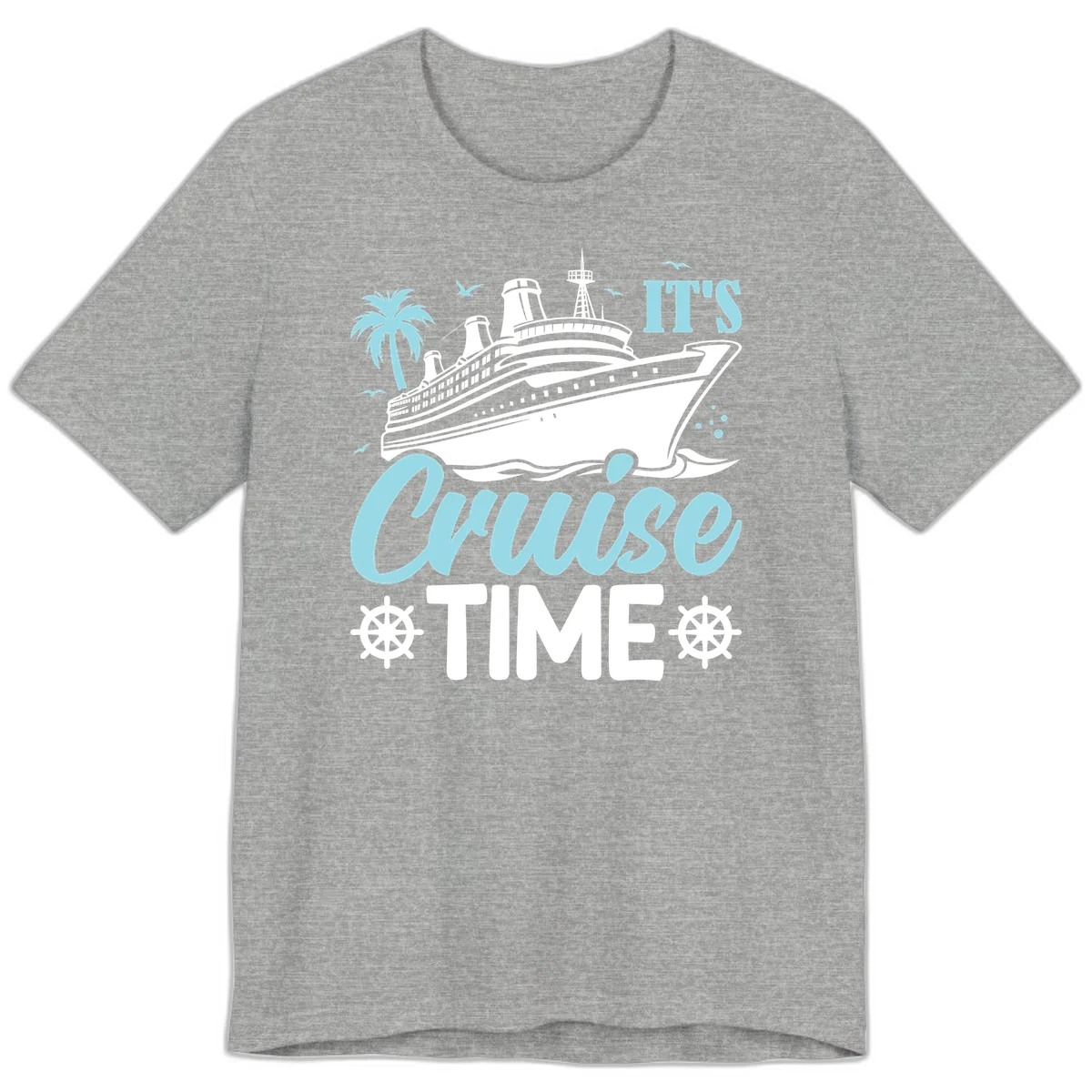 It's Cruise Time Premium T-Shirt in Athletic Heather