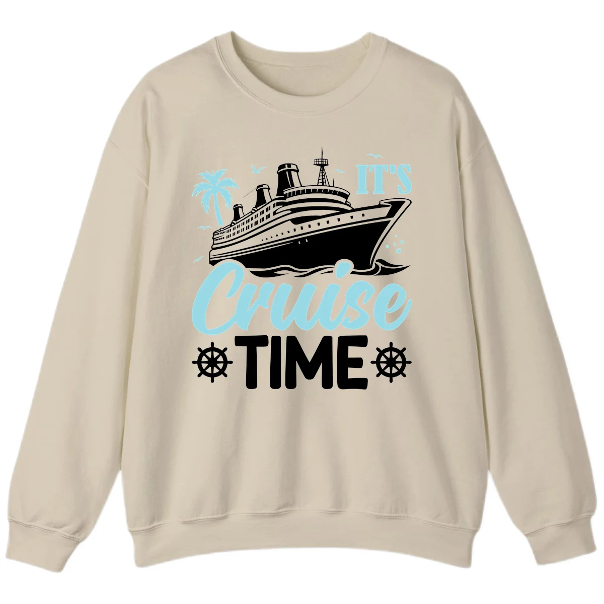 It's Cruise Time Sweatshirt in Sand