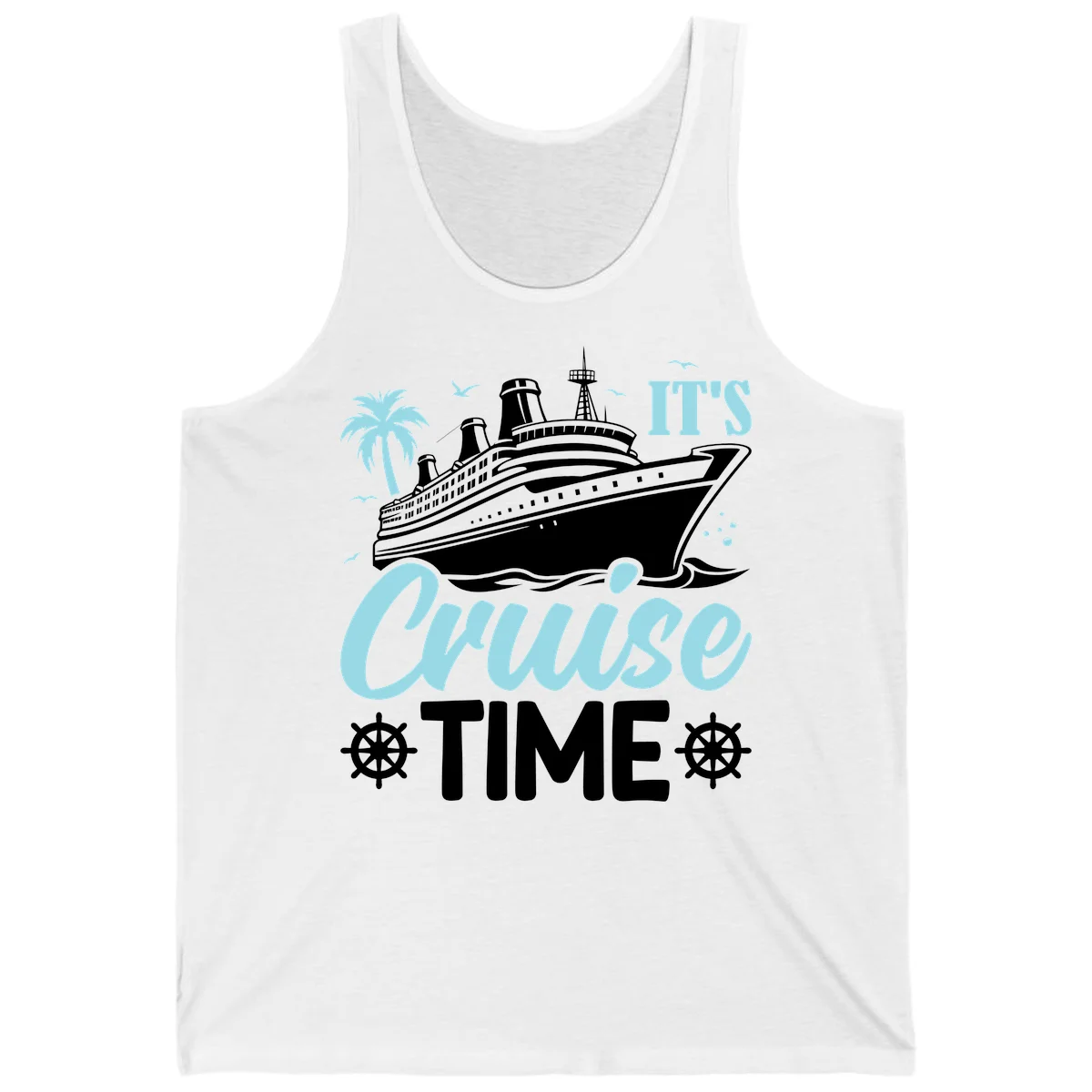 It's Cruise Time Tank in White