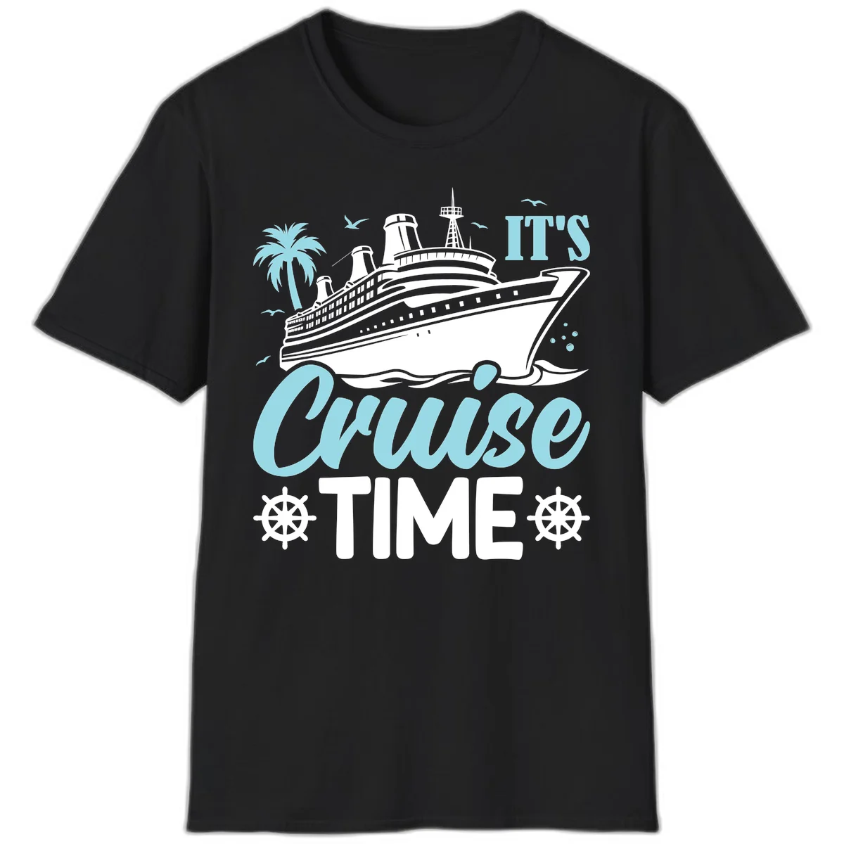 It's Cruise Time T-Shirt in Black