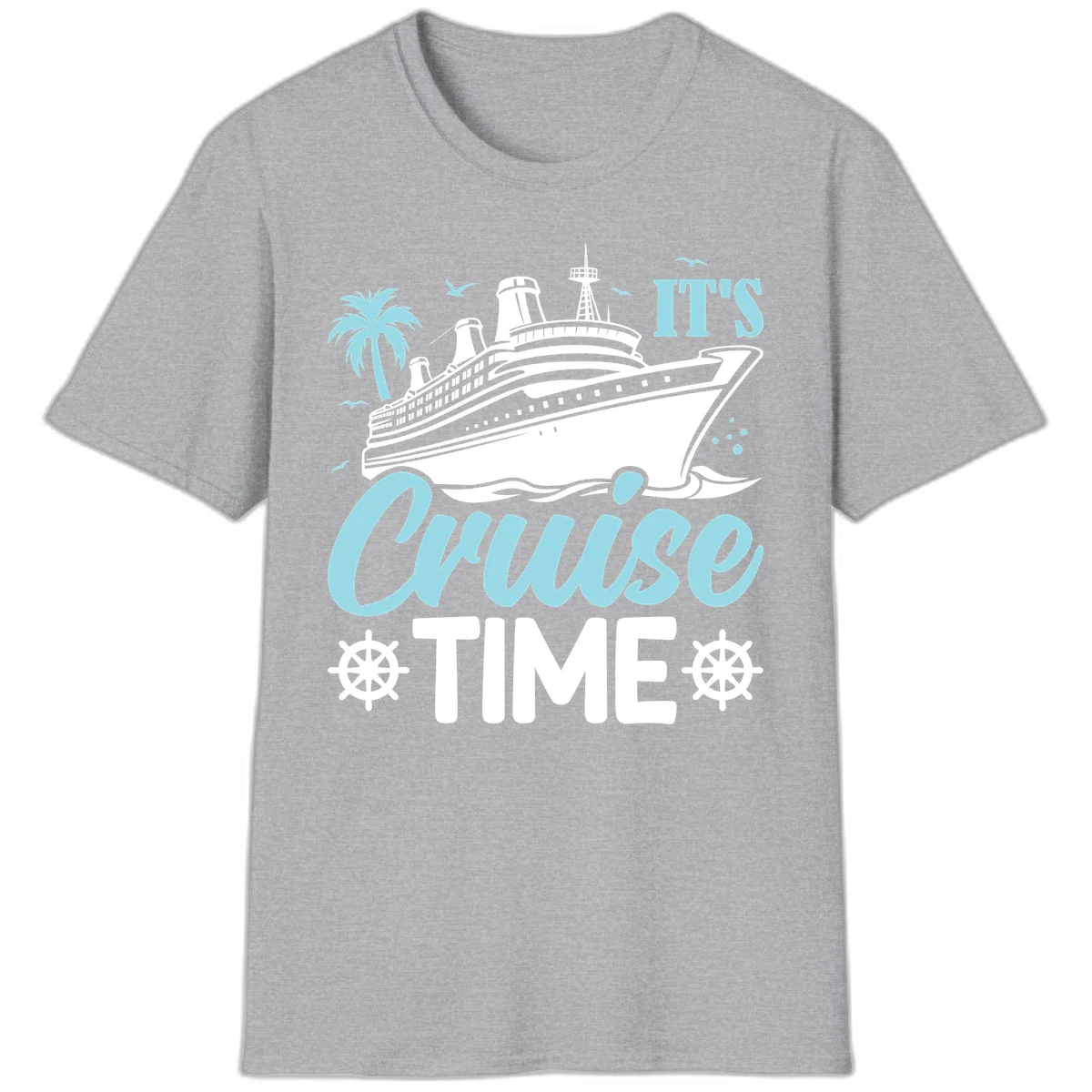 It's Cruise Time T-Shirt in Sport Grey