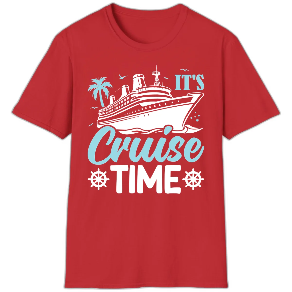 It's Cruise Time T-Shirt in Red