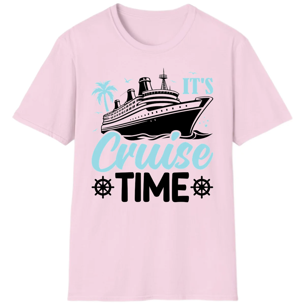It's Cruise Time T-Shirt in Light Pink