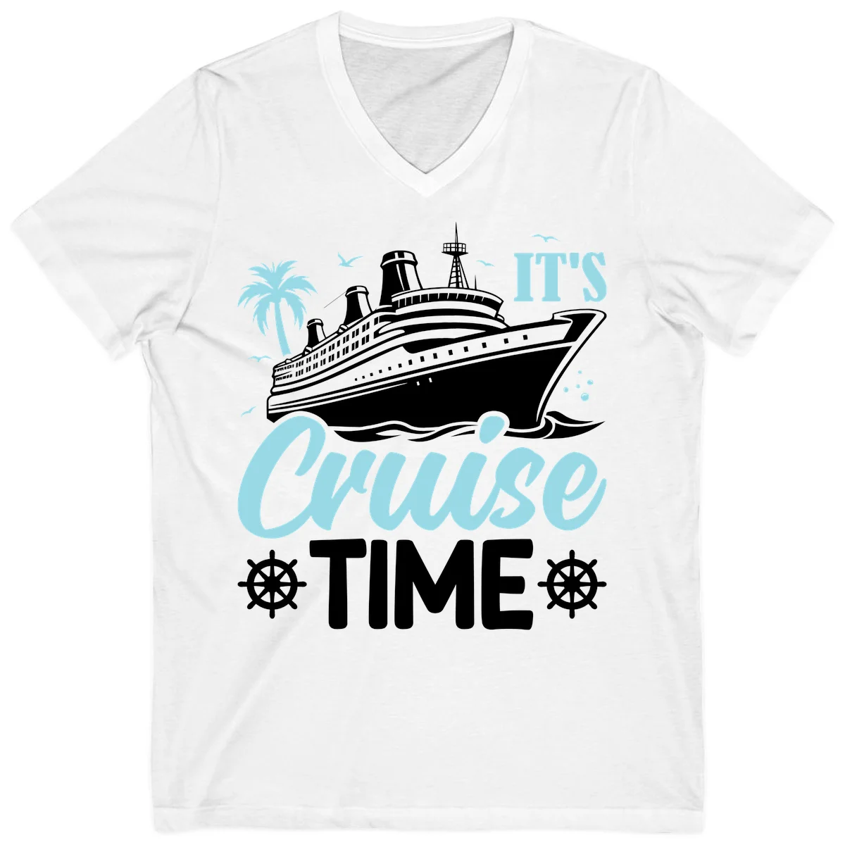 It's Cruise Time V-Neck in White