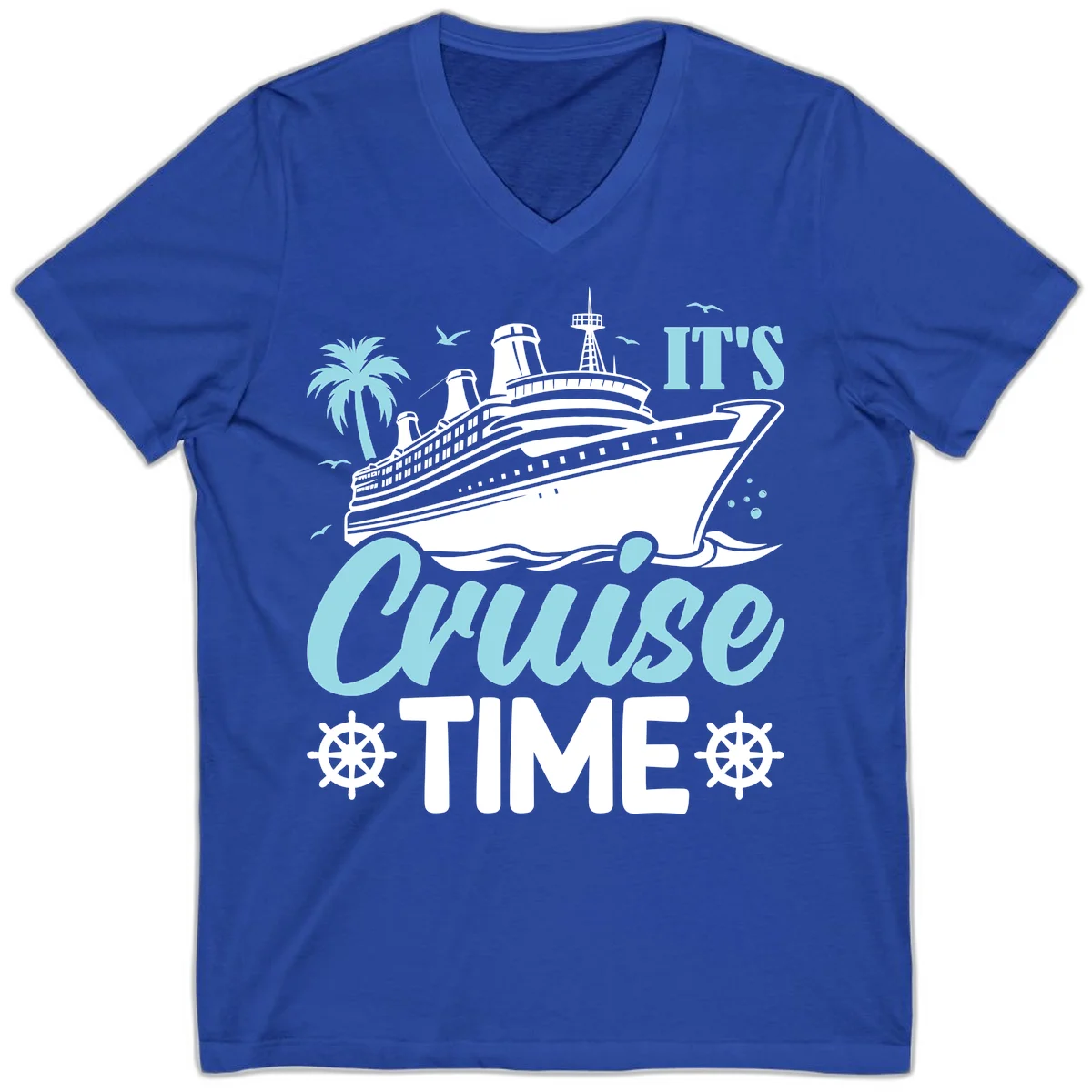 It's Cruise Time V-Neck in True Royal