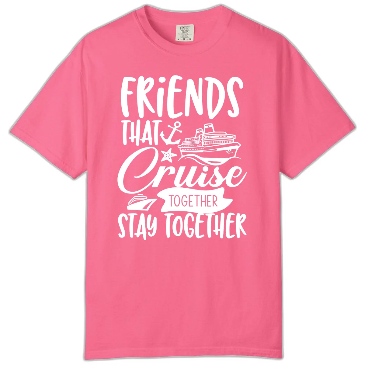 Friends That Cruise Together Comfort Color in Crunchberry