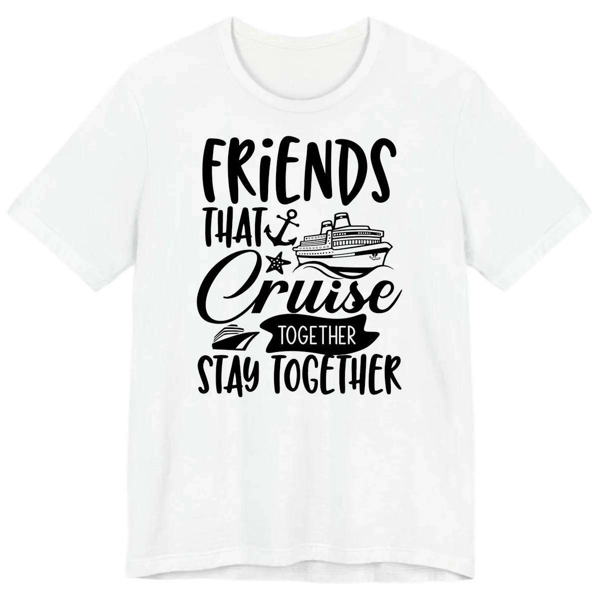 Friends That Cruise Together Premium T-Shirt in White