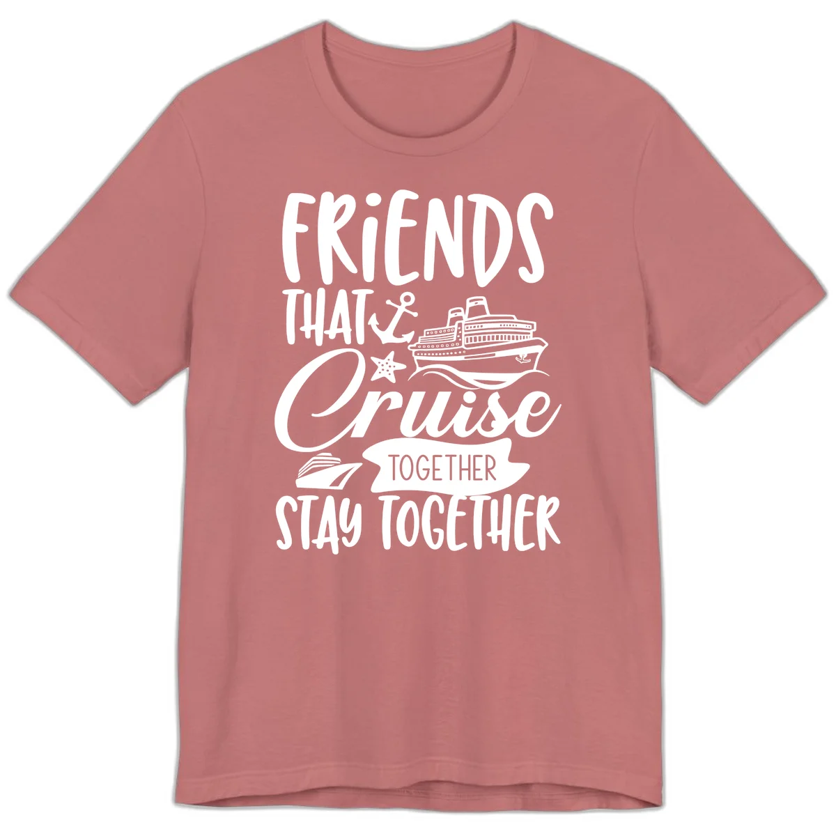 Friends That Cruise Together Premium T-Shirt in Mauve