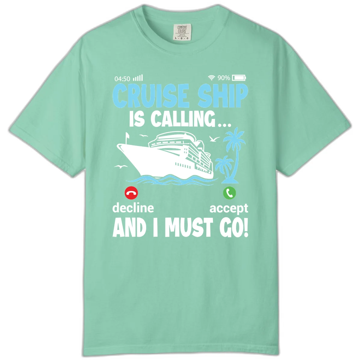 Cruise Ship Is Calling Comfort Color in Island Reef