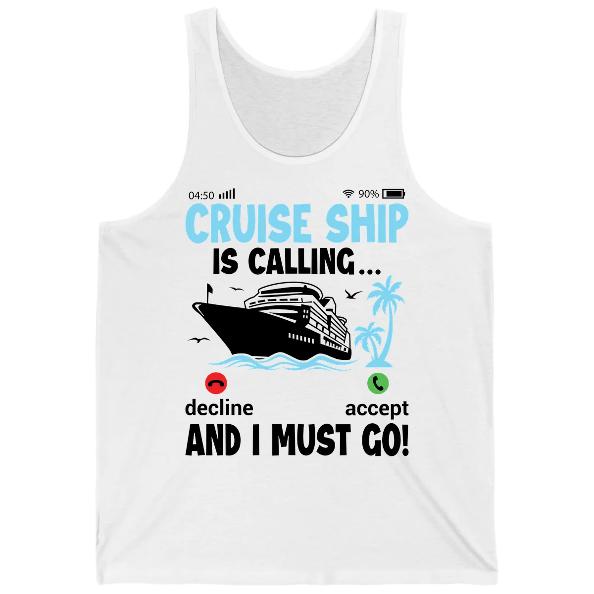 Cruise Ship Is Calling Tank in White