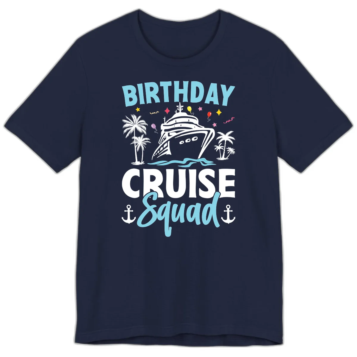 Birthday Cruise Squad Premium T-Shirt in Navy