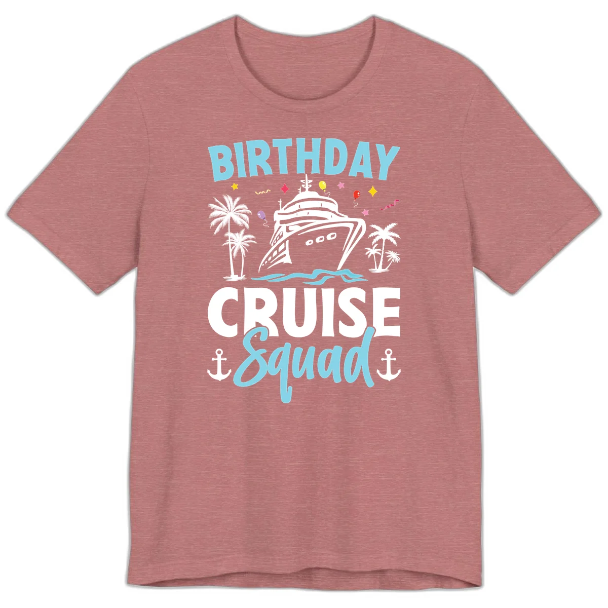 Birthday Cruise Squad Premium T-Shirt in Heather Mauve