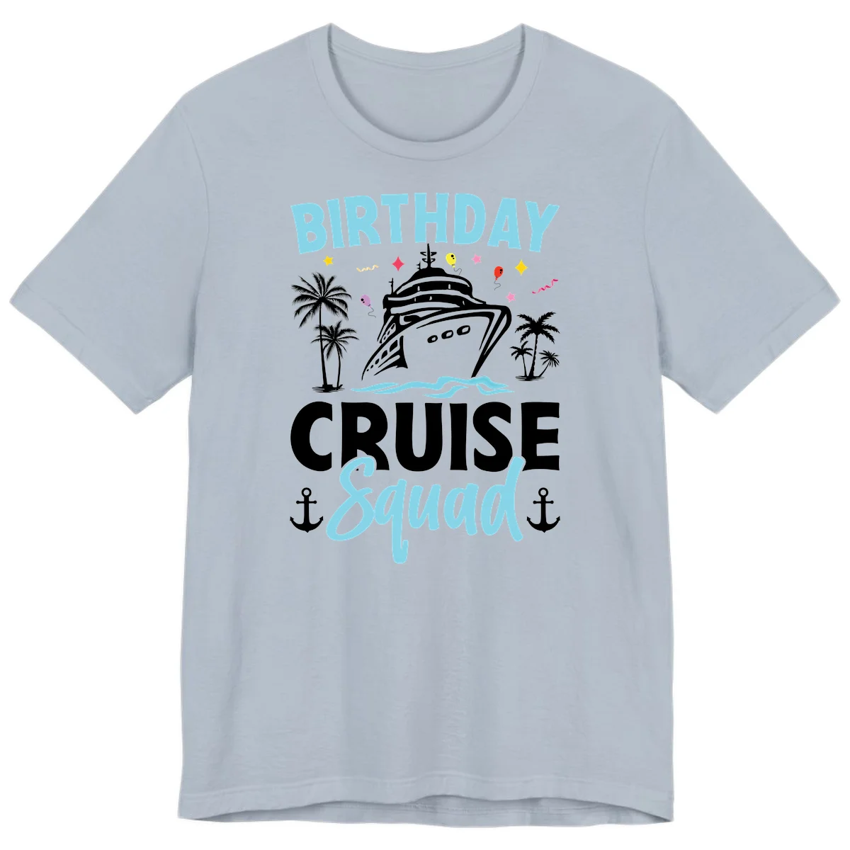 Birthday Cruise Squad Premium T-Shirt in Light Blue