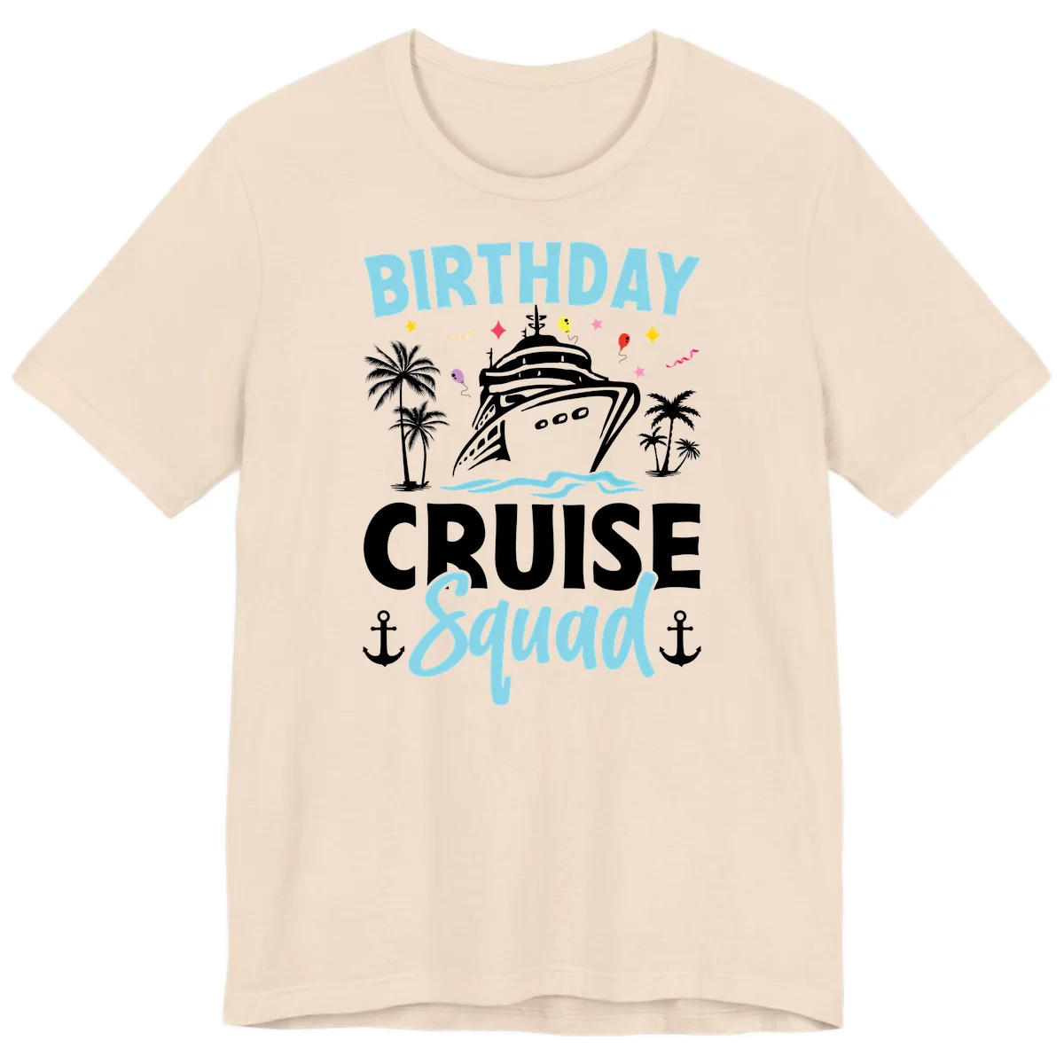 Birthday Cruise Squad Premium T-Shirt in Soft Cream