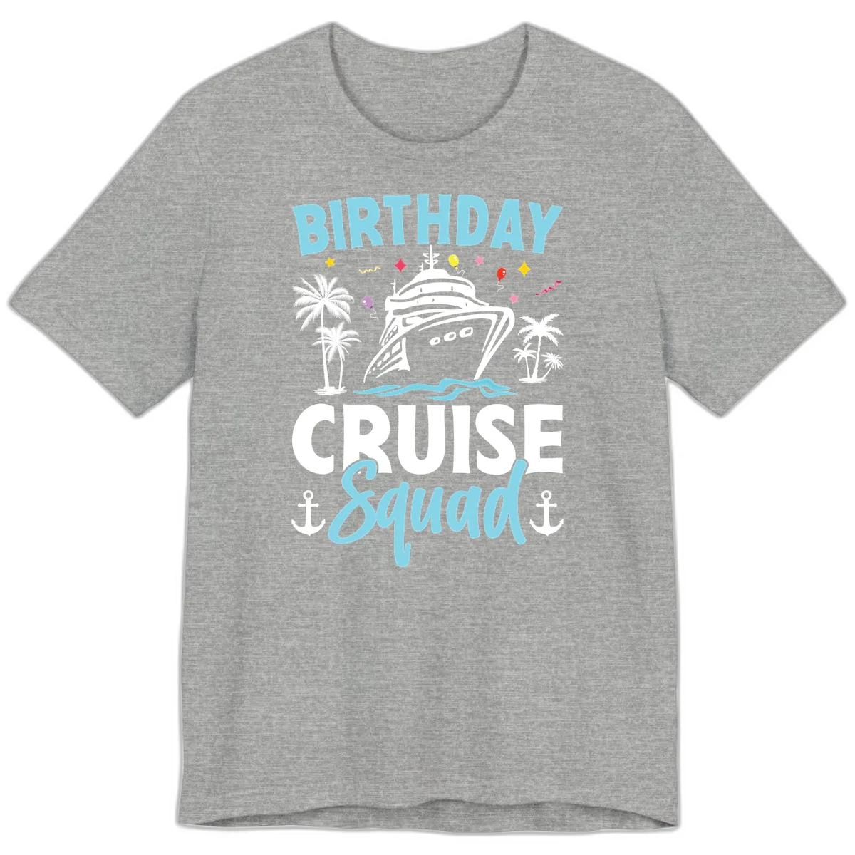Birthday Cruise Squad Premium T-Shirt in Athletic Heather