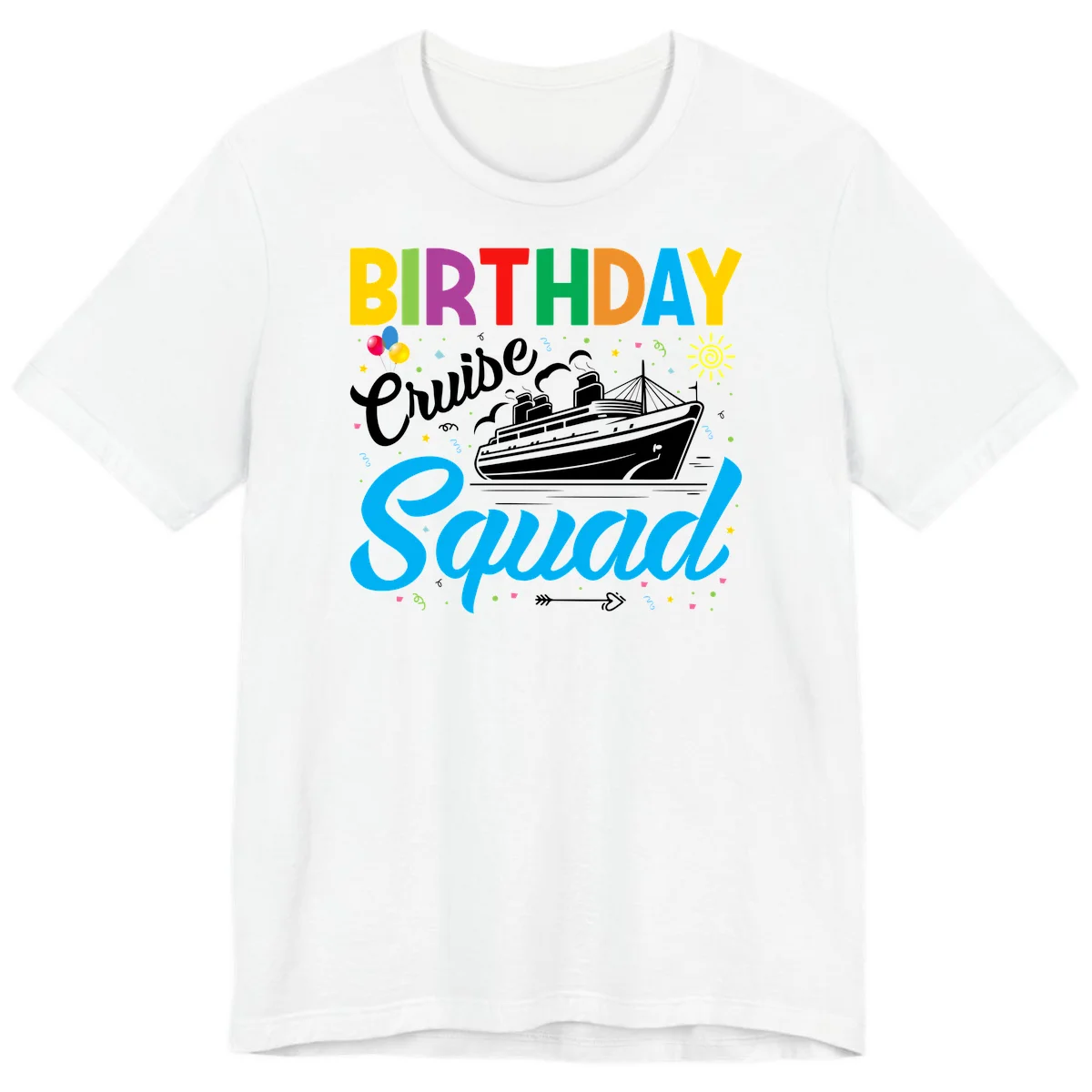 Birthday Cruise Squad Premium T-Shirt in White